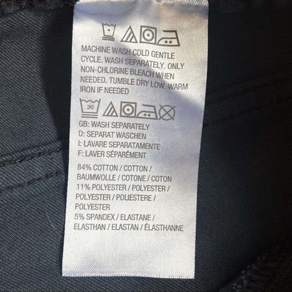 Isaac Mizrahi Live! Reg True Denim Dark Navy Pull On Pattern Trouser Pants 16T - Picture 11 of 15